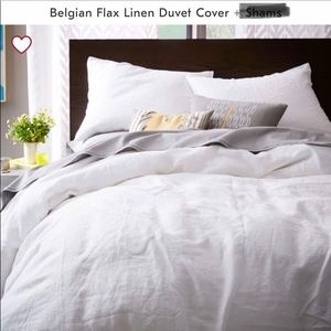 West Elm Belgian Flax Linen Duvet Cover